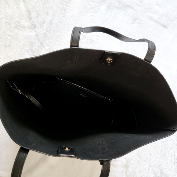 Saint Lauren leather shopper tote bag - Picture 5 of 9